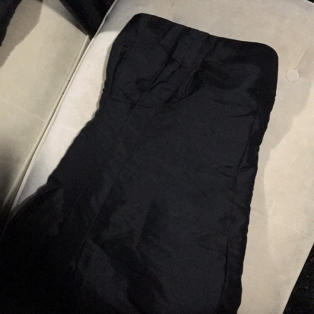 Custom made satin tube top dress